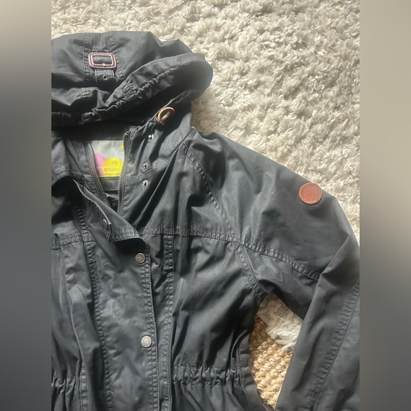 Propaganda mid length black water resistant coat - lightly used - Picture 2 of 3